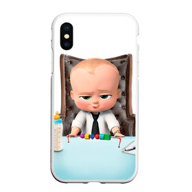 Чехол для iPhone XS Max матовый с принтом Boss Baby в Ухте, Силикон | Область печати: задняя сторона чехла, без боковых панелей | boss baby | босс | молокосос | мультфильмы