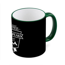 Кружка 3D с принтом Twin Peaks Coffee в Ухте, керамика | ёмкость 330 мл | twin peaks | арт | купер | сериал | твин пикс | фильмы | черно белые