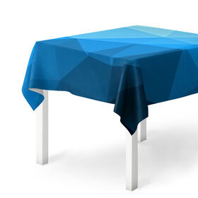 Скатерть 3D с принтом geometric blue в Ухте, 100% полиэстер (ткань не мнется и не растягивается) | Размер: 150*150 см | Тематика изображения на принте: abstraction | абстракция | геометрия | грани | линии | полигоны | розовый | сочетания | текстура | треугольники