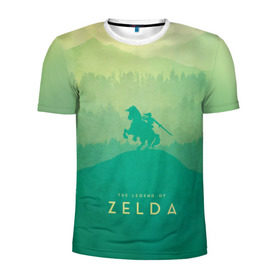 Мужская футболка 3D спортивная с принтом The Legend of Zelda в Ухте, 100% полиэстер с улучшенными характеристиками | приталенный силуэт, круглая горловина, широкие плечи, сужается к линии бедра | breath of the wild | the legend of zelda