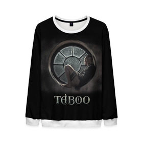 Мужской свитшот 3D с принтом Taboo в Ухте, 100% полиэстер с мягким внутренним слоем | круглый вырез горловины, мягкая резинка на манжетах и поясе, свободная посадка по фигуре | taboo | tom hardy | сериалы | табу | том харди