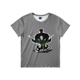 Детская футболка 3D с принтом Rubick в Ухте, 100% гипоаллергенный полиэфир | прямой крой, круглый вырез горловины, длина до линии бедер, чуть спущенное плечо, ткань немного тянется | dota | rubick | дота | рубик