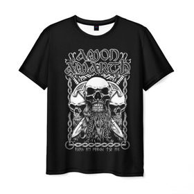 Мужская футболка 3D с принтом Amon Amarth #3 в Ухте, 100% полиэфир | прямой крой, круглый вырез горловины, длина до линии бедер | amart | amarth | amon | death | hegg | johan | metal | music | viking | амарз | амарс | амарт | амон | викинг | дет | дэт | йохан | метал | металл | хег | хегг
