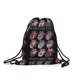 Рюкзак-мешок 3D с принтом The Rolling Stones в Ухте, 100% полиэстер | плотность ткани — 200 г/м2, размер — 35 х 45 см; лямки — толстые шнурки, застежка на шнуровке, без карманов и подкладки | англия | аргентина | блюз рок | канада | мик джаггер | музыка | песни | психоделический рок | ритм н блюз | рок | рок н ролл | ролинг | рот | стоун | стоунз | сша | флаг | язык | япония