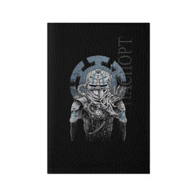 Обложка для паспорта матовая кожа Киборг Ниндзя: в Ухте, натуральная матовая кожа | размер 19,3 х 13,7 см; прозрачные пластиковые крепления |