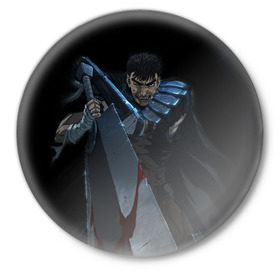 Значок Берсерк: в Ухте,  металл | круглая форма, металлическая застежка в виде булавки | anime | berserk | kenpuu denki berserk | берсерк