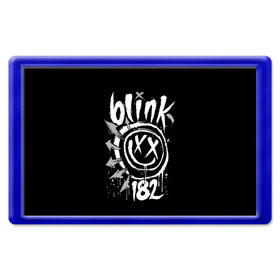 Магнит 45*70 с принтом Blink-182 в Ухте, Пластик | Размер: 78*52 мм; Размер печати: 70*45 | Тематика изображения на принте: blink | california | pop | punk | rock | группа | калифорния | панк | рок