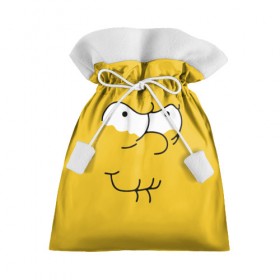 Подарочный 3D мешок с принтом Simpsons Lemon Face в Ухте, 100% полиэстер | Размер: 29*39 см | лимонное | лицо | симпсоны