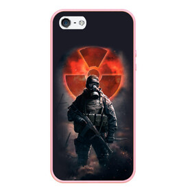 Чехол для iPhone 5/5S матовый с принтом Stalker в Ухте, Силикон | Область печати: задняя сторона чехла, без боковых панелей | stalker | сталкер