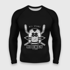 Мужской рашгард 3D с принтом Hockey Team в Ухте,  |  | bandy | hockey | клюшка | коньки | лед | спорт | хоккей