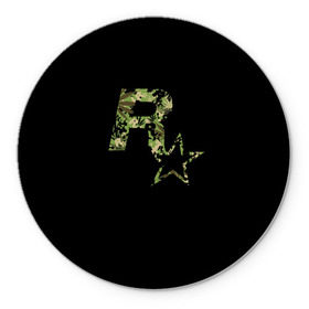 Коврик круглый Rockstar: в Ухте, резина и полиэстер | круглая форма, изображение наносится на всю лицевую часть | auto | dead | grand | gta | red | redemption | theft | гта | рокстар