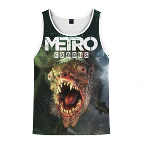 Мужская майка 3D с принтом RAT в Ухте, 100% полиэстер | круглая горловина, приталенный силуэт, длина до линии бедра. Пройма и горловина окантованы тонкой бейкой | Тематика изображения на принте: metro | metro exodus | метро