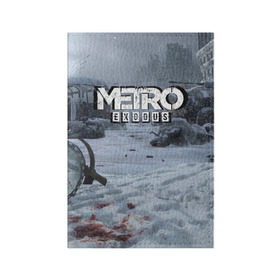 Обложка для паспорта матовая кожа METRO EXODUS: в Ухте, натуральная матовая кожа | размер 19,3 х 13,7 см; прозрачные пластиковые крепления | metro | metro exodus | метро