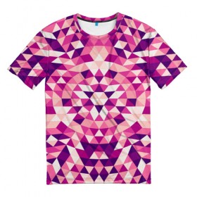 Мужская футболка 3D с принтом Geometric pattern в Ухте, 100% полиэфир | прямой крой, круглый вырез горловины, длина до линии бедер | абстракция | паттерн | узор