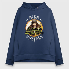 Женское худи Oversize хлопок с принтом AC DC high voltage в Ухте, френч-терри — 70% хлопок, 30% полиэстер. Мягкий теплый начес внутри —100% хлопок | боковые карманы, эластичные манжеты и нижняя кромка, капюшон на магнитной кнопке | ac dc | acdc | австралийская | ангус янг | блюз рок | гитара | головы | группа | кепка | крис слэйд | музыканты | певцы | рок | рок н ролл | стиви янг | хард рок | эксл роуз | язык