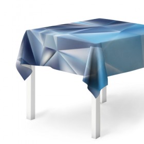 Скатерть 3D с принтом Blue abstract в Ухте, 100% полиэстер (ткань не мнется и не растягивается) | Размер: 150*150 см | 