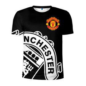 Мужская футболка 3D спортивная с принтом Manchester United - Collections 2017 / 2018 в Ухте, 100% полиэстер с улучшенными характеристиками | приталенный силуэт, круглая горловина, широкие плечи, сужается к линии бедра | Тематика изображения на принте: манчестер юнайтед