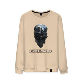 Мужской свитшот хлопок с принтом Маска Корво в Ухте, 100% хлопок |  | Тематика изображения на принте: corvo | dishonored | korvo | outsider | дануол | корво | чужой