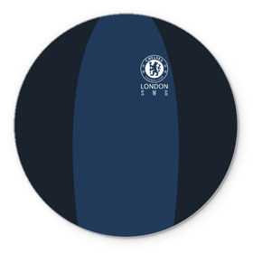 Коврик для мышки круглый с принтом Chelsea - London  S W 6 в Ухте, резина и полиэстер | круглая форма, изображение наносится на всю лицевую часть | челси