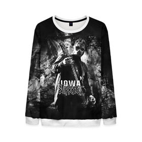 Мужской свитшот 3D с принтом Slipknot iowa в Ухте, 100% полиэстер с мягким внутренним слоем | круглый вырез горловины, мягкая резинка на манжетах и поясе, свободная посадка по фигуре | slipknot | альтернативный метал | грув метал | комбинезон | маска | метал | мрачный | ню метал