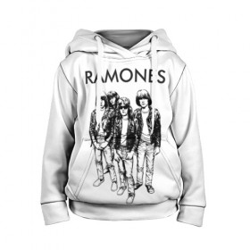 Детская толстовка 3D с принтом Рамонс в Ухте, 100% полиэстер | двухслойный капюшон со шнурком для регулировки, мягкие манжеты на рукавах и по низу толстовки, спереди карман-кенгуру с мягким внутренним слоем | ramones | панк | рамонс | рок