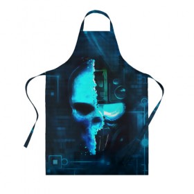 Фартук 3D Tom Clancy`s череп: в Ухте, 100% полиэстер | общий размер — 65 х 85 см, ширина нагрудника — 26 см, горловина — 53 см, длина завязок — 54 см, общий обхват в поясе — 173 см. Принт на завязках и на горловине наносится с двух сторон, на основной части фартука — только с внешней стороны | голова | маска | робот | череп