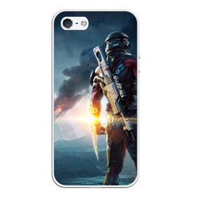 Чехол для iPhone 5/5S матовый с принтом Mass Effect Andromeda в Ухте, Силикон | Область печати: задняя сторона чехла, без боковых панелей | 3 | effect | андрамеда | андромеда | ифект | мас | масс | часть | эфект | эффект