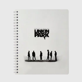 Тетрадь с принтом Группа Linkin Park в Ухте, 100% бумага | 48 листов, плотность листов — 60 г/м2, плотность картонной обложки — 250 г/м2. Листы скреплены сбоку удобной пружинной спиралью. Уголки страниц и обложки скругленные. Цвет линий — светло-серый
 | bennington | chester | linkin park | альтернативный метал | альтернативный рок | беннингтон | группа | линкин парк | музыкант | ню метал | певец | рок | рэп | рэп рок | честер | электроник рок