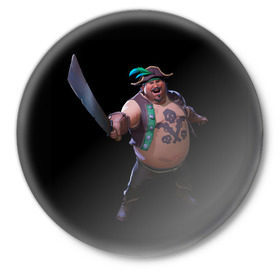 Значок с принтом Sea of thieves в Ухте,  металл | круглая форма, металлическая застежка в виде булавки | 