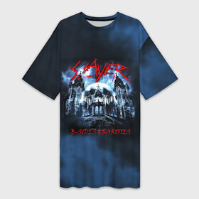 Платье-футболка 3D Череп Slayer: в Ухте,  |  | slayer | группа | гэри холт | замок | керри кинг | метал | музыка | песни | пол бостаф | рок | слеар | слеер | слеяр | том арайа | трэш метал | тяжелый рок | хеви метал | череп