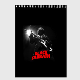 Скетчбук с принтом Black Sabbath в Ухте, 100% бумага
 | 48 листов, плотность листов — 100 г/м2, плотность картонной обложки — 250 г/м2. Листы скреплены сверху удобной пружинной спиралью | black sabbath | ozzy osbourne | билл уорд | гизер батлер | гитара | группа | метал | музыка | надпись | оззи | осборн | песни | рок | солист | тони айомми | хард рок | хеви метал