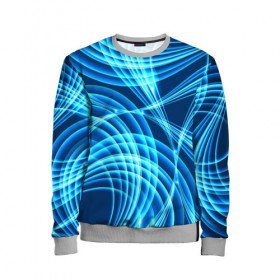Детский свитшот 3D Синие вихри: в Ухте, 100% полиэстер | свободная посадка, прямой крой, мягкая тканевая резинка на рукавах и понизу свитшота | абстракция | вихрь | синий | текстура
