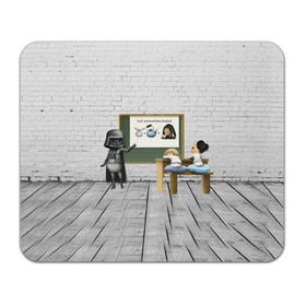 Коврик прямоугольный с принтом Вейдер-учитель в Ухте, натуральный каучук | размер 230 х 185 мм; запечатка лицевой стороны | 