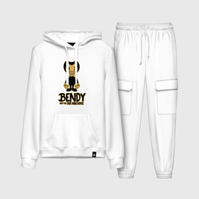Женский костюм хлопок (с толстовкой) с принтом Bendy and the ink machine (12) в Ухте,  |  | bendy | bendy and the ink machine | horror | ink | machine | trend