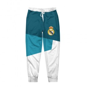 Мужские брюки 3D с принтом Real Madrid 2018 #5 в Ухте, 100% полиэстер | манжеты по низу, эластичный пояс регулируется шнурком, по бокам два кармана без застежек, внутренняя часть кармана из мелкой сетки | Тематика изображения на принте: fc | football | football club | real madrid | sport | реал мадрид | спорт | спортивные | униформа | фк | футбол | футбольный клуб