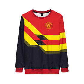 Женский свитшот 3D с принтом Manchester United 2018 в Ухте, 100% полиэстер с мягким внутренним слоем | круглый вырез горловины, мягкая резинка на манжетах и поясе, свободная посадка по фигуре | emirates | fc | manchester united | абстракция | геометрия | зож | клуб | линии | манчестер юнай | мода | модные | мяч | спорт | спортивные | стиль | тренды | футбол | футбольный клуб | экстрим | эмблема