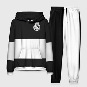 Мужской костюм 3D (с толстовкой) с принтом Real Madrid Black Collection в Ухте,  |  | Тематика изображения на принте: emirates | fc | real madrid | клуб | мяч | реал мадрид