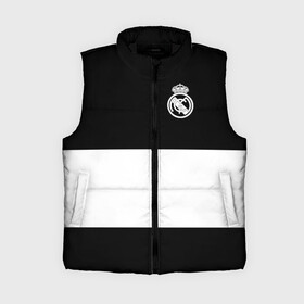 Женский жилет утепленный 3D с принтом Real Madrid Black Collection в Ухте,  |  | Тематика изображения на принте: emirates | fc | real madrid | клуб | мяч | реал мадрид