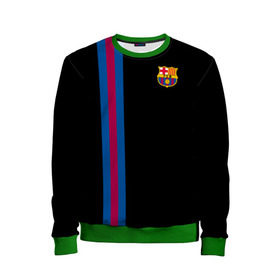 Детский свитшот 3D с принтом FC Barcelona Line Collection в Ухте, 100% полиэстер | свободная посадка, прямой крой, мягкая тканевая резинка на рукавах и понизу свитшота | fc | барселона | эмблема