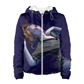 Женская куртка 3D с принтом Scarlett Johansson в Ухте, ткань верха — 100% полиэстер, подклад — флис | прямой крой, подол и капюшон оформлены резинкой с фиксаторами, два кармана без застежек по бокам, один большой потайной карман на груди. Карман на груди застегивается на липучку | scarlett johansson | скарлет йохансон | скарлетт йоханссон