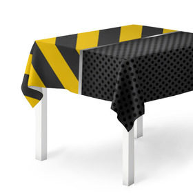 Скатерть 3D Underground: в Ухте, 100% полиэстер (ткань не мнется и не растягивается) | Размер: 150*150 см | отверстие | полосы | текстура