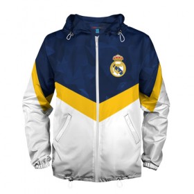 Мужская ветровка 3D с принтом Real Madrid 2018 New в Ухте, 100% полиэстер | подол и капюшон оформлены резинкой с фиксаторами, два кармана без застежек по бокам, один потайной карман на груди | emirates | fc | real madrid | клуб | мяч | реал мадрид