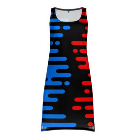 Платье-майка 3D с принтом Форма абстракции в Ухте, 100% полиэстер | полуприлегающий силуэт, широкие бретели, круглый вырез горловины, удлиненный подол сзади. | abstraction | абстракция | геометрия | графики | краска