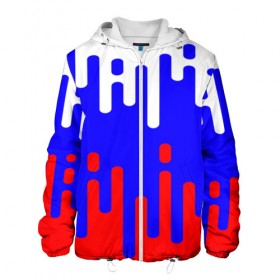 Мужская куртка 3D с принтом Русский узор в Ухте, ткань верха — 100% полиэстер, подклад — флис | прямой крой, подол и капюшон оформлены резинкой с фиксаторами, два кармана без застежек по бокам, один большой потайной карман на груди. Карман на груди застегивается на липучку | 