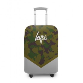 Чехол для чемодана 3D с принтом Hype Military #4 в Ухте, 86% полиэфир, 14% спандекс | двустороннее нанесение принта, прорези для ручек и колес | brand | camo | hype | military | rap | swag | камо | камуфляж | милитари | надписи | тренд | тренды | узоры | хайп | хаки
