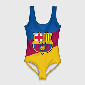 Купальник-боди 3D с принтом FC Barcelona 2018 Colors в Ухте, 82% полиэстер, 18% эластан | Круглая горловина, круглый вырез на спине | fc | fc barcelona | fcb | fly emirates | ronaldo | абстракция | барселона | геометрия | зож | клуб | линии | месси | модные | мяч | реал мадрид | спорт | спортивные | тренды | футбол | футбольный клуб | эмблема