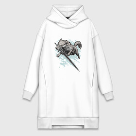 Платье-худи хлопок с принтом The Swordswolf в Ухте,  |  | дарк соулс