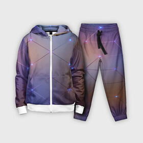 Детский костюм 3D с принтом НЕЙРОННАЯ СЕТЬ | NEURAL NETWORK в Ухте,  |  | abstraction | geometry | hexagon | neon | neuronet | paints | stripes | texture | triangle | абстракция | брызги | геометрия | краски | нейросеть | неон | неоновый | соты | текстура
