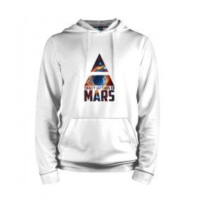 Мужская толстовка хлопок с принтом Thirty Seconds to Mars космос в Ухте, френч-терри, мягкий теплый начес внутри (100% хлопок) | карман-кенгуру, эластичные манжеты и нижняя кромка, капюшон с подкладом и шнурком | 