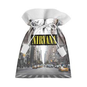 Подарочный 3D мешок с принтом Nirvana в Ухте, 100% полиэстер | Размер: 29*39 см | Тематика изображения на принте: nirvana